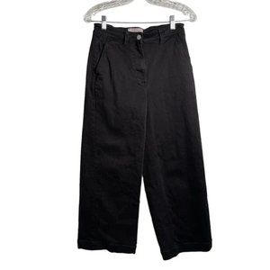 Everlane Women's 4 Black Wide Leg Pants Jeans Pockets Flare